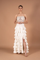 Net Bustier with Ruffled Skirt983 video